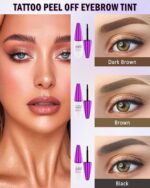 Peel Off Eyebrow Tinting Gel Package-2pcs Gray Black Tattoo Eyebrow Gel Ea... - Image 3