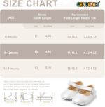 CENCIRILY Toddler Child Ladies Mary Jane Flats Non Slip Delicate Sole Prewalk... - Image 4