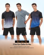 BOOMCOOL Gymnasium Garments exercise shorts and lengthy sleeve shirts for males run... - Image 3