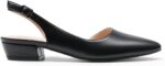 DREAM PAIRS Womens Slingback Kitten Low Block Heels Closed Pointed Toe... - Image 3