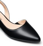 DREAM PAIRS Womens Slingback Kitten Low Block Heels Closed Pointed Toe... - Image 4