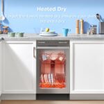 Midea MDF18A1AST Constructed-in Dishwasher with 8 Place Settings, 6 Washing ... - Image 4