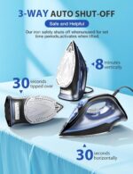 Sundu Steam Iron for Garments with Speedy Heating Ceramic Coated Solepla... - Image 3