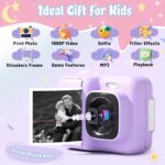Instantaneous Print Digital camera for Children, HD Digital Digital camera, Christmas Birthday G... - Image 3