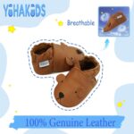 YIHAKIDS Child Leather-based Footwear Tender Sole First Strolling Moccasins Infants ... - Image 3