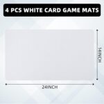 Yexiya 4 Pcs Card Recreation Mats 14 x 24 Inch Playmat Sublimation Blanks Pl... - Image 3