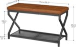 HOOBRO 29.5" L Shoe Bench, Shoe Rack Bench with PU Leather-based Cushion, Sh... - Image 4