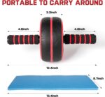 Ab Curler Wheel,Ab Exercise Tools,Dwelling Gymnasium Tools for Belly ... - Image 5