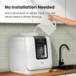 COMFEE' Countertop Dishwasher, Moveable Dishwasher with 6L Constructed-in Wa... - Image 3