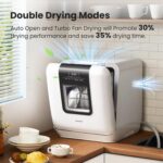 COMFEE' Countertop Dishwasher, Moveable Dishwasher with 6L Constructed-in Wa... - Image 5