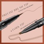 Two Eyebrow Pencils, 2025 NEW Waterproof Magic Eyebrow Pencil, Twin-En... - Image 6