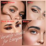 Two Eyebrow Pencils, 2025 NEW Waterproof Magic Eyebrow Pencil, Twin-En... - Image 7