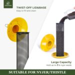 Kingsyard Thistle Chicken Feeder for Open air Hanging, All Steel, Finch M... - Image 5