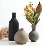 Ceramic Vase Set of three, Vases Dwelling Decor Rustic Farmhouse Decor Pottery... - Image 4