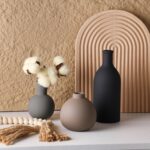 Ceramic Vase Set of three, Vases Dwelling Decor Rustic Farmhouse Decor Pottery... - Image 6