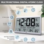 LFF Atomic Clock/By no means Wants Setting, Digital Wall Clock with Indoor O... - Image 3