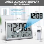 LFF Atomic Clock/By no means Wants Setting, Digital Wall Clock with Indoor O... - Image 5