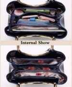 Girls Elegant Purse and Purse Prime Deal with Bag Patent Leather-based Tote Sat... - Image 5