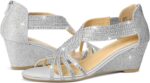 PIZZ ANNU Ladies's Diana Low Wedge Sandals Sparkly Rhinestone Open Toe ... - Image 3