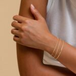 Gold Bracelets for Girls, 14K Dainty Gold Plated Stackable Bracelets f... - Image 3