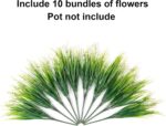 Synthetic Faux Out of doors Vegetation Flowers for Summer time Ornament,10 Bundle... - Image 4