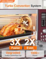 Nuwave Bravo Professional Sensible Air Fryer Toaster Oven Combo, 12-in-1 Capabilities... - Image 3