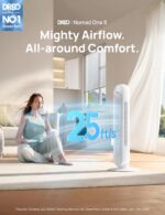 Dreo Tower Fan for Bed room, 25ft/s Good Standing Followers, 90° Oscillatin... - Image 3