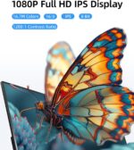 Transportable Monitor, Extremely Slim 15.6 Inch FHD IPS Laptop computer Display screen Extender ... - Image 4