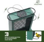 Kingsyard Steel Mesh Chook Feeder for Outside Hanging, Finch Feeder fo... - Image 4