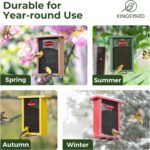 Kingsyard Steel Mesh Chook Feeder for Outside Hanging, Finch Feeder fo... - Image 8