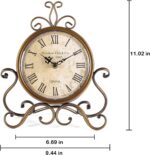 HZDHCLH Classic Desk Clocks for Dwelling Room Bed room Decor, Silent Dec... - Image 4