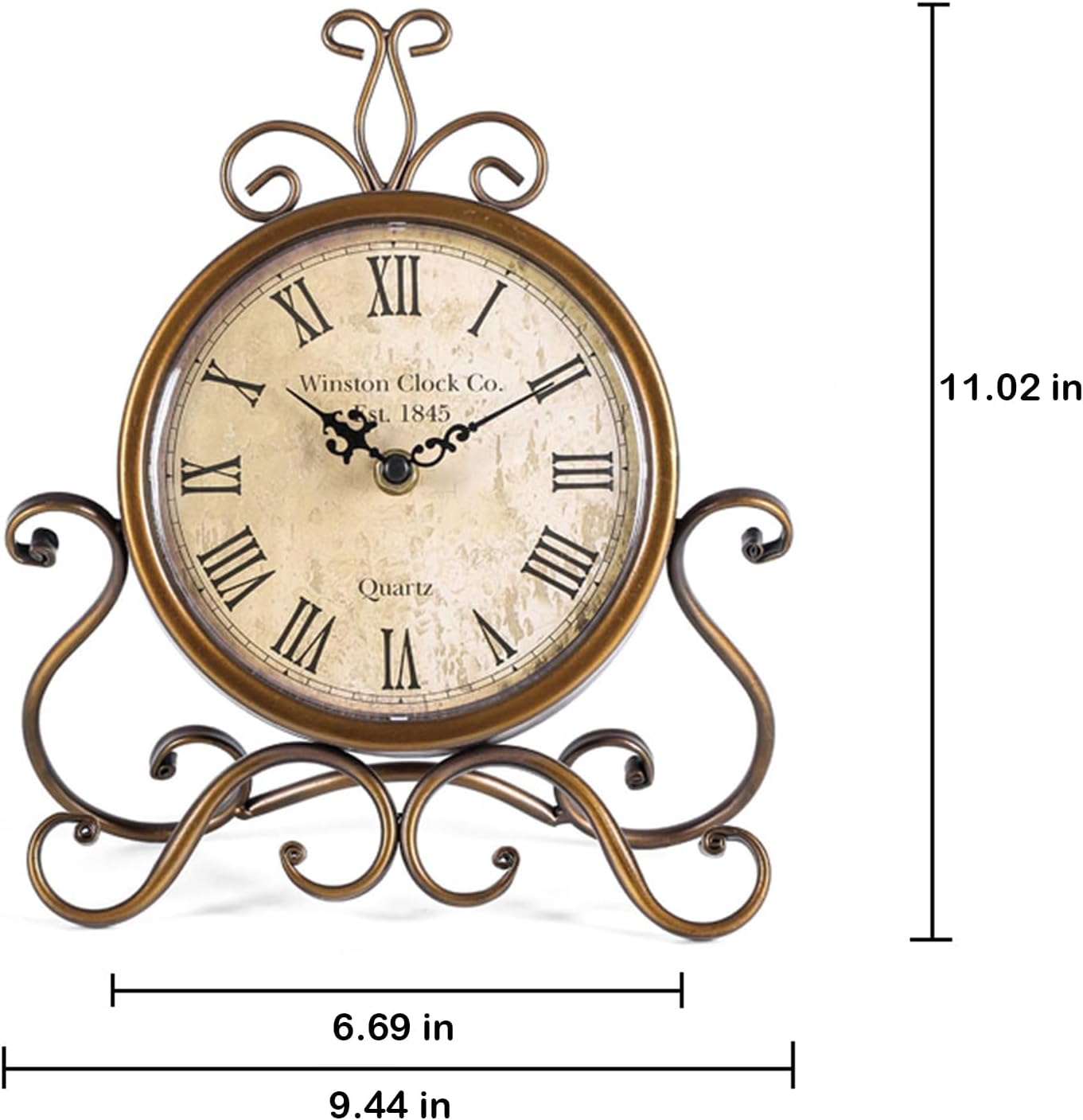 HZDHCLH Classic Desk Clocks for Dwelling Room Bed room Decor, Silent Dec... - Image 4