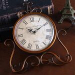 HZDHCLH Classic Desk Clocks for Dwelling Room Bed room Decor, Silent Dec... - Image 5