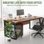 Suntee 2 Pack Synthetic Fiddle Leaf Fig Tree, 30" Ficus Lyrata Pretend P... - Image 5