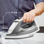 BLACK+DECKER Mild ‘N Simple Compact Steam Iron, IR1020S, Stainless Stee... - Image 5