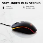 HyperX Pulsefire Surge - RGB Wired Optical Gaming Mouse, Pixart 3389 S... - Image 4