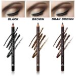 12 Pcs Darkish Brown Eyebrow Pencil Eyeliner Make-up，Smooth Textured，Simple to... - Image 6