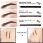 12 Pcs Darkish Brown Eyebrow Pencil Eyeliner Make-up，Smooth Textured，Simple to... - Image 7
