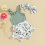 CIYCUIT New child Child Lady Summer season Garments Ruffle Sleeveless Ribbed Prime ... - Image 7