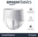 Amazon Fundamentals Unisex Protecting Underwear, In a single day Absorbency, Small... - Image 3