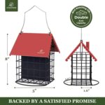Kingsyard Double Suet Chicken Feeder with Weatherproof Roof & Perch, All ... - Image 6