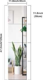 SLDIYWOW Wall Mirror Full Size, 4Pcs Full Physique Mirror for Bed room, S... - Image 6