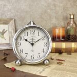 JUSTUP Classic Desk Clock, Iron European Model Desk Clock Battery Ope... - Image 3