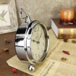 JUSTUP Classic Desk Clock, Iron European Model Desk Clock Battery Ope... - Image 4