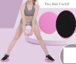 Train Core Sliders, 2 Pcs Pink 6.7 Inch Exercise Slider for Yoga, Pu... - Image 3