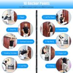 Brebebe Door Anchor Strap for Resistance Bands Workouts, Multi Level ... - Image 4