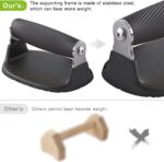 Black Push Up Bars Pushup Handles with Backside Anti-Slip Pad Push Up Ha... - Image 4