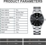 GOLDEN HOUR Males's Watches Slim Minimalist Runway Plated Stainless Stee... - Image 4