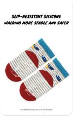 Child Socks, 12 Pairs Toddler Ankle Socks Non Slip Cotton Grip for Newb... - Image 3