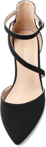 DREAM PAIRS Ladies's Closed Pointed Toe Low Chunky Heels Pumps Ankle St... - Image 4